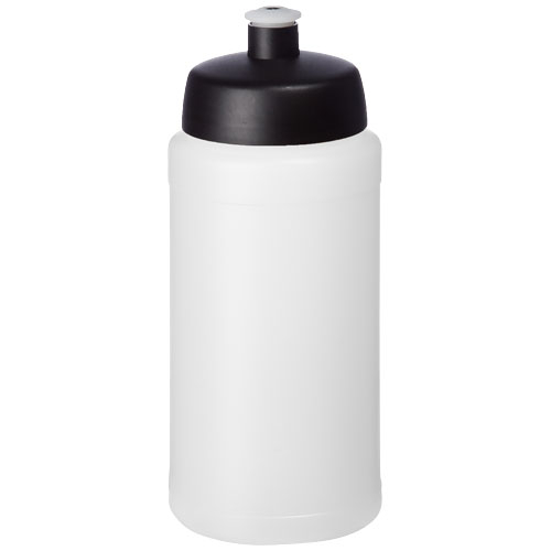 Bouteille 500ml publicitaire avec bouchon sport Baseline® Translucide et Noir